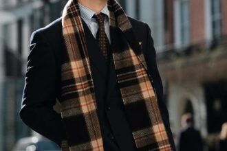 écharpe en cachemire pour homme