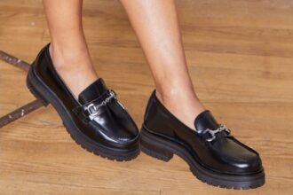 mocassin femme en cuir