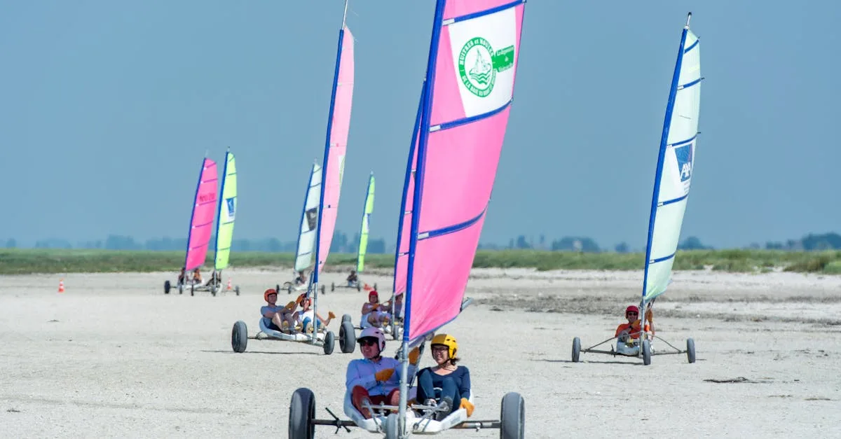 découvrez le land sailing, une activité sportive alliant vitesse et sensation de liberté sur terre, grâce à des véhicules légers propulsés par le vent.